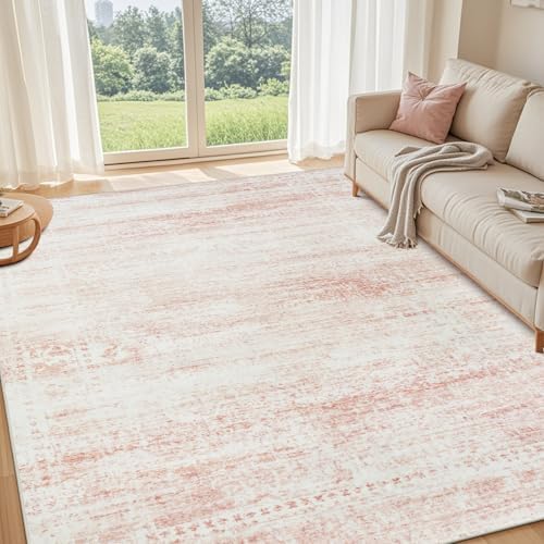 Pink Washable Rugs 9x12 Area Rugs by Srugn