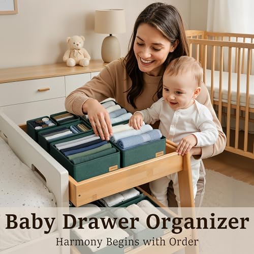 Dresser Drawer Organizer Clothes, 6 Pack Foldable Storage Boxes - Image 5