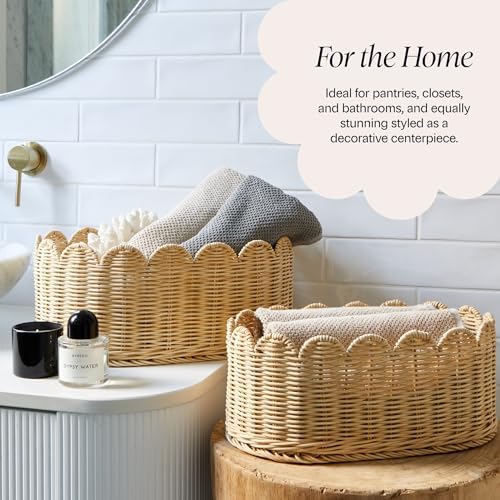 BEBE BASK Premium Scalloped Basket Set of 2 - Image 5