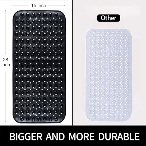 Non Slip Bathtub Shower Mat, Extra Long Bath Mat - Image 4