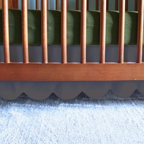 100% Microfiber Scalloped Crib Skirt 28"x 52" by Unknown