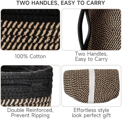 3 Pack Storage Baskets for Organizing, 13.7×9.5×6.3" - Image 3