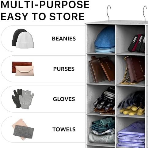 Simple Houseware 20 Section Shelves Hanging Shoes Organizer - Image 7