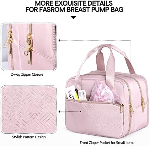 Fasrom Wearable Breast Pump Bag, Insulated Pump Carrying Case - Image 4