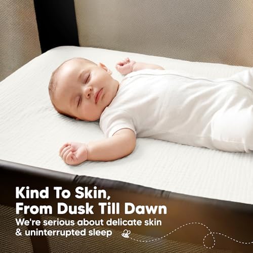 2pk Muslin Mini Crib Sheets for Boys, 38x26 Fitted Sheet - Image 5