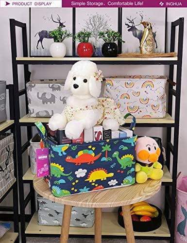 Rectangular Forest Dinosaur Storage Basket Gift Bag - Image 3