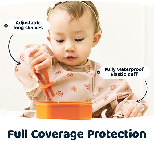 Tiny Twinkle Long Sleeve Bib for Babies & Toddlers | Waterproof Smock Bib for - Image 4