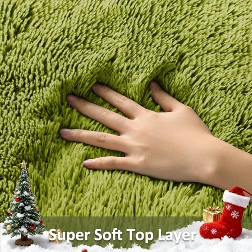 Ophanie Green Rug Grass Area Rugs - Image 2