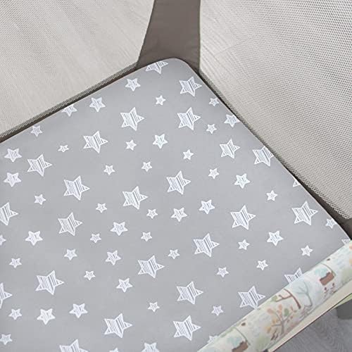 Pack and Play Sheets Boy, Mini Crib Sheets, Stretchy Playard Fitted Sheet - Image 2