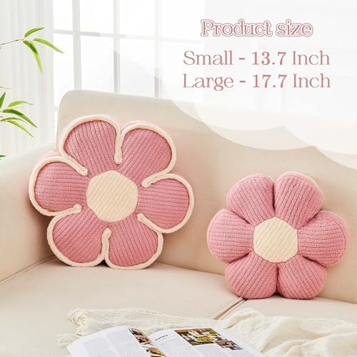 Kcvvcr Flower Pillow, Soft Flower Decorative Throw Pillow, Cute Daisy Flower - Image 2