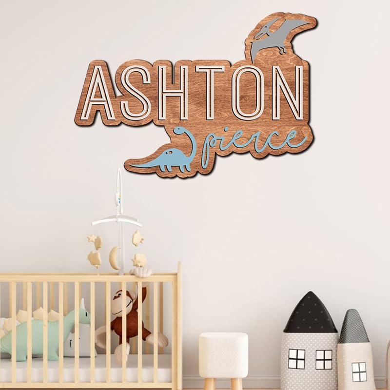 Personalized Wooden baby name sign - Image 2