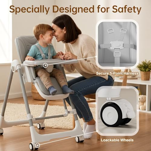 High Chairs for Babies and Toddlers Foldable - Image 6