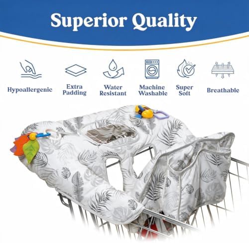 PILLANI Shopping Cart Cover for Baby, High Chair Cover for Restaurant Seat - Image 6
