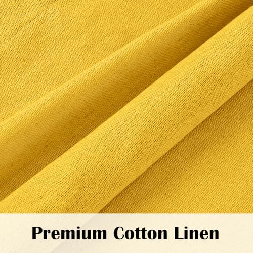 FRAMICS Farmhosue Kitchen Curtains 36 Inch Length, Rustic Cotton Linen Tier - Image 5
