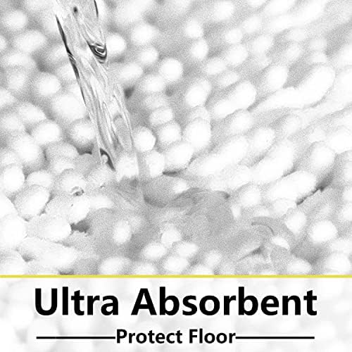BOANKODU White Bathroom Rugs Sets 2 Piece, Soft Chenille Bath Mat Absorbent - Image 6