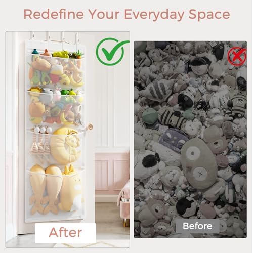 Criusia Stuffed Animal Storage, Over the Door Organizer - Image 2