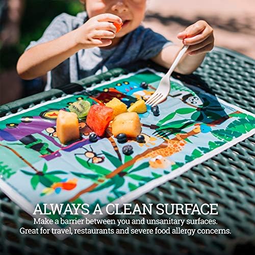 20 Pack Disposable Placemats for Baby, 3 Design Pack Baby Eating Mat, Toddler - Image 3