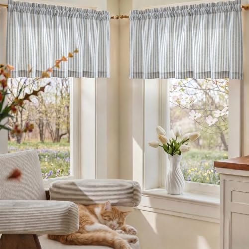 jinchan Linen Boxter Stripe Valances - Image 3