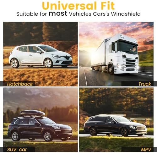 Car Windshield Sun Shade Foldable UV Reflector Front Window Animal Sunshade - Image 7