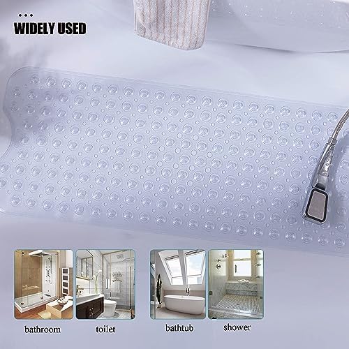 Non Slip Bathtub Shower Mat, Extra Long Bath Mat - Image 6