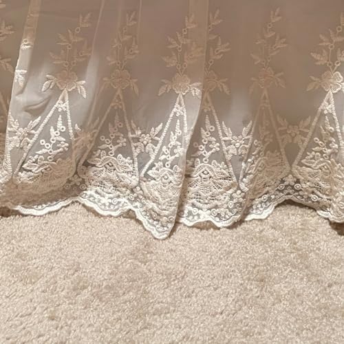 Brandream Lace Bed Skirt Boho Bohemian Girl Baby Nursery Crib Bed Skirt Dust - Image 3