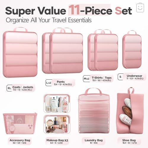 Veken 11 Set Compression Packing Cubes - Image 2