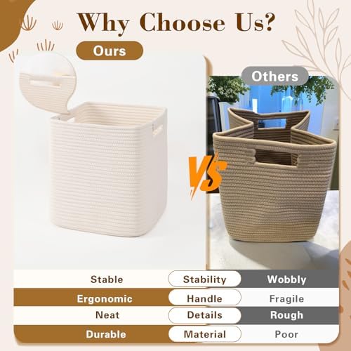 13 Inch Storage Cubes, 3 Pack Cube Storage Bins - Image 6