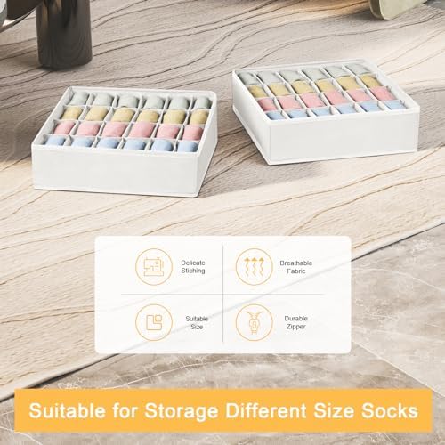 joyoldelf Sock Organizer Drawer Organizer - Image 3