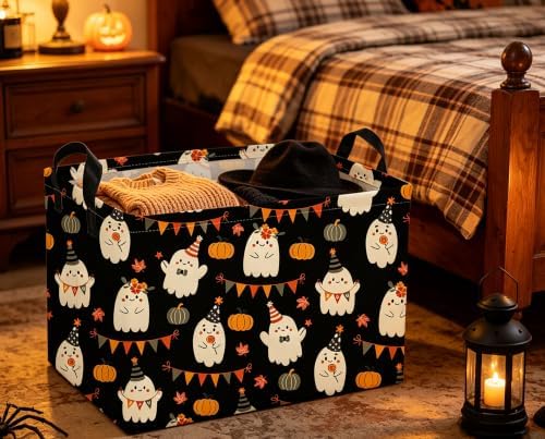 Rectangle Kids Baskets Halloween Basket Cute Storage Bin - Image 7