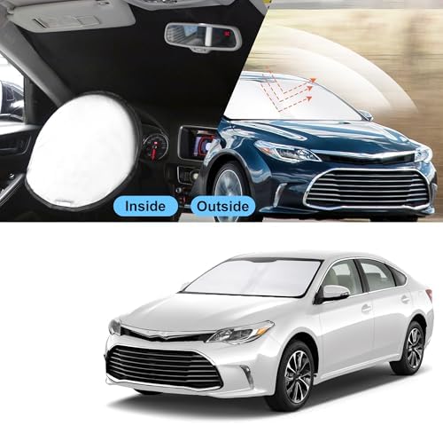 TINGLU Sun Shade for Toyota Avalon 2013-2018 Accessories Windshield Sun Shade - Image 6