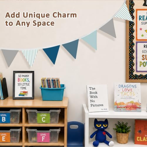 Boys Room Playroom Decor Banner Garland Flags - Image 4