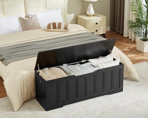 VANKILEY 51.2" Storage Chest Extra Large, Wooden Storage Bench - Image 5