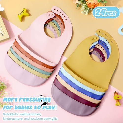 Mepase Silicone Bibs Waterproof Silicone Baby Bibs - Image 4