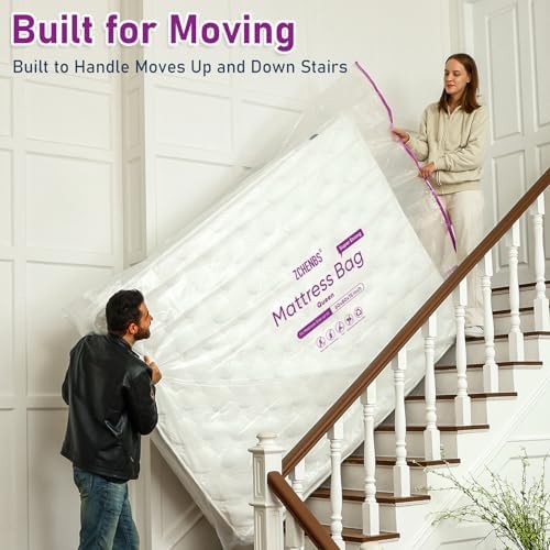 ZCHENBS® - Queen Mattress Bags for Moving, Waterproof Mattress Storage Bag - Image 2