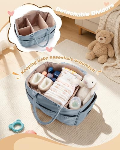 Marscamd Quilted Baby Diaper Caddy - Image 3