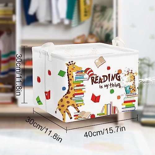 Clastyle Large Reading Corner School Classroom Book Basket Toy Nursery Bin - Image 7