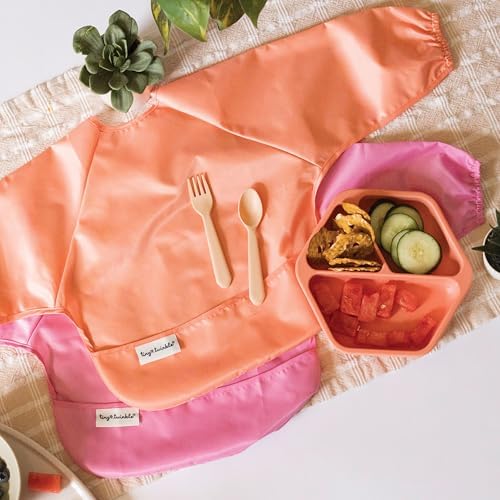 Tiny Twinkle Long Sleeve Bib for Babies & Toddlers | 2-Pack Waterproof Smock - Image 2