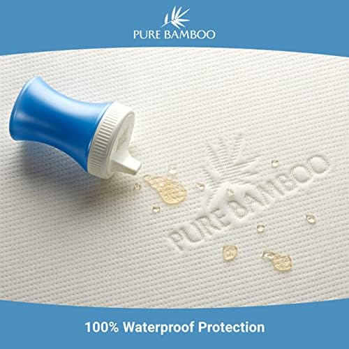 Bamboo Crib Mattress Protector by Pure Bamboo, Waterproof - Image 3