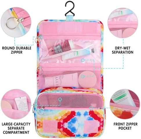 Kids Hanging Toiletry Bag for Girls, Travel Toiletry Bag for Little Young Girls - Image 5