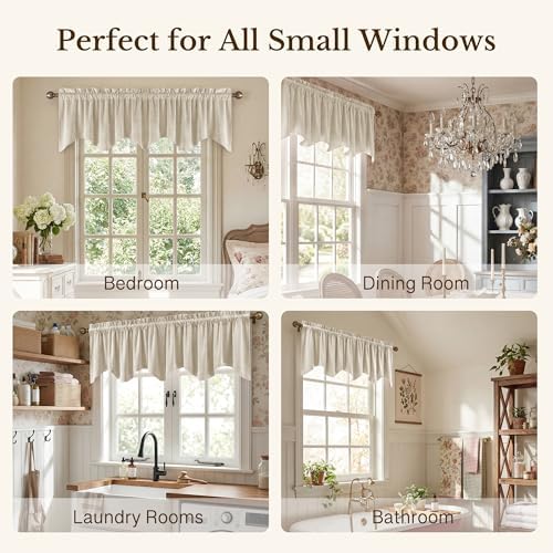 StangH 4-Panel Set Velvet Window Valance, 52x18 Inch - Image 6