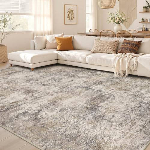 Nakagishi Boho 5x7 Area Rug Living Room Rugs Machine Washable Brown Gray by NakagishiAreaRug