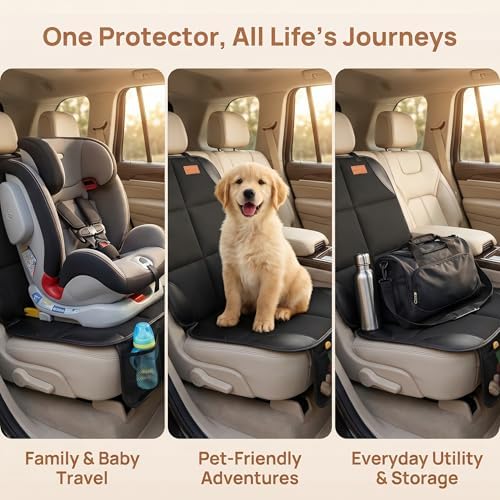 SMART ELF Car Seat Protector, Thickest Padding and Non-Slip Backing 2Pack - Image 5