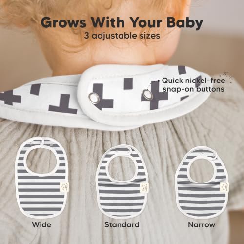 KeaBabies 8-Pack Organic Baby Bibs - Image 4