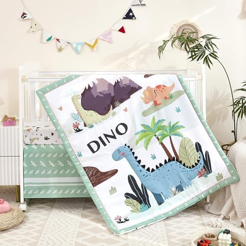 3-Piece Crib Bedding Set for Boys Girls - Image 2