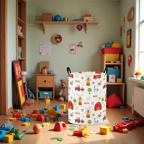 Baby Laundry Basket Baby Nursery Hamper Kids Laundry Basket Toy Storage Bin - Image 5