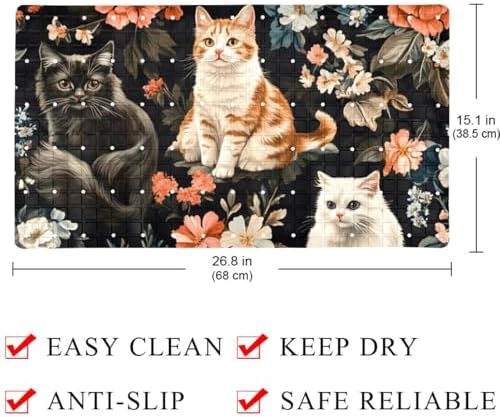 Non Slip Bathtub and Shower Mat 26.8x15.1 inch, Bath Mat - Image 4