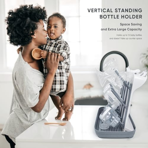 Termichy Baby Bottle Drying Rack：Large Vertical Space Saver Countertop - Image 6
