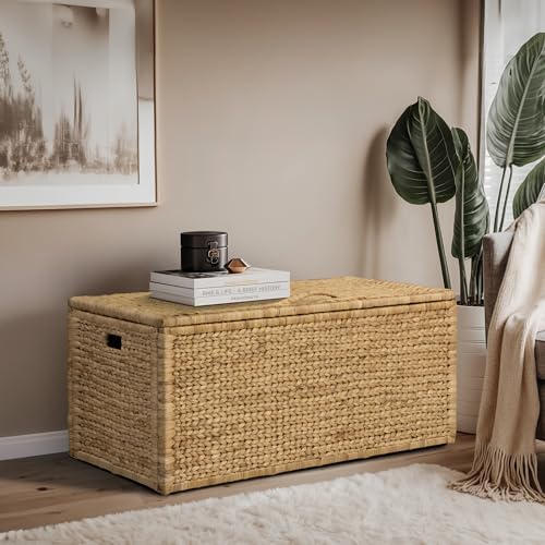 eHemco Water Hyacinth Bedding Storage Trunk - Image 2