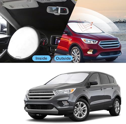 TINGLU Sun Shade for Ford Escape 2013-2019 Accessories Windshield Sun Shade - Image 6