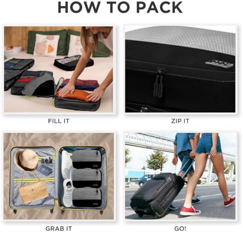 Small 5pc Packing Cubes for Travel - Image 6